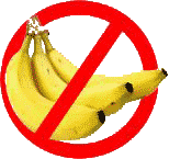 NO bananas it's bad luck